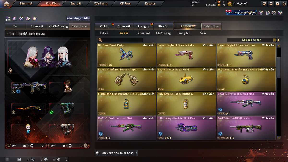 shop acc cf uy tin gia re
